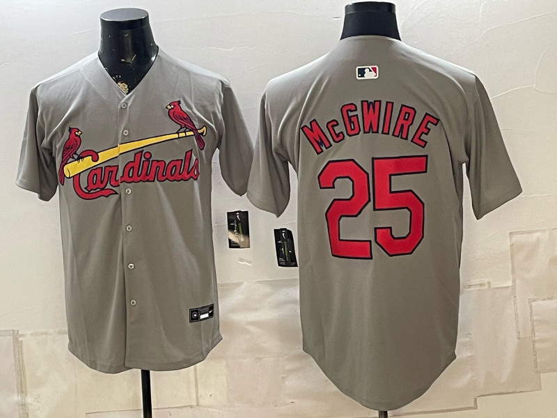 Men 2026 St.Louis Cardinals #25 McGwire grey Nike MLB Jersey 0826001